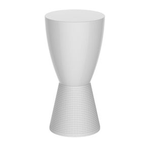 Banqueta Carbo Im In Area Externa e Interna Polipropileno Branco 66,5 cm -Altura-